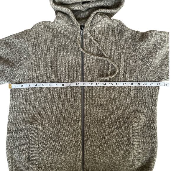 Royal Robbins Full Zip Cardigan Hooded Heathered Gray Wool Blend XL - Picture 7 of 8
